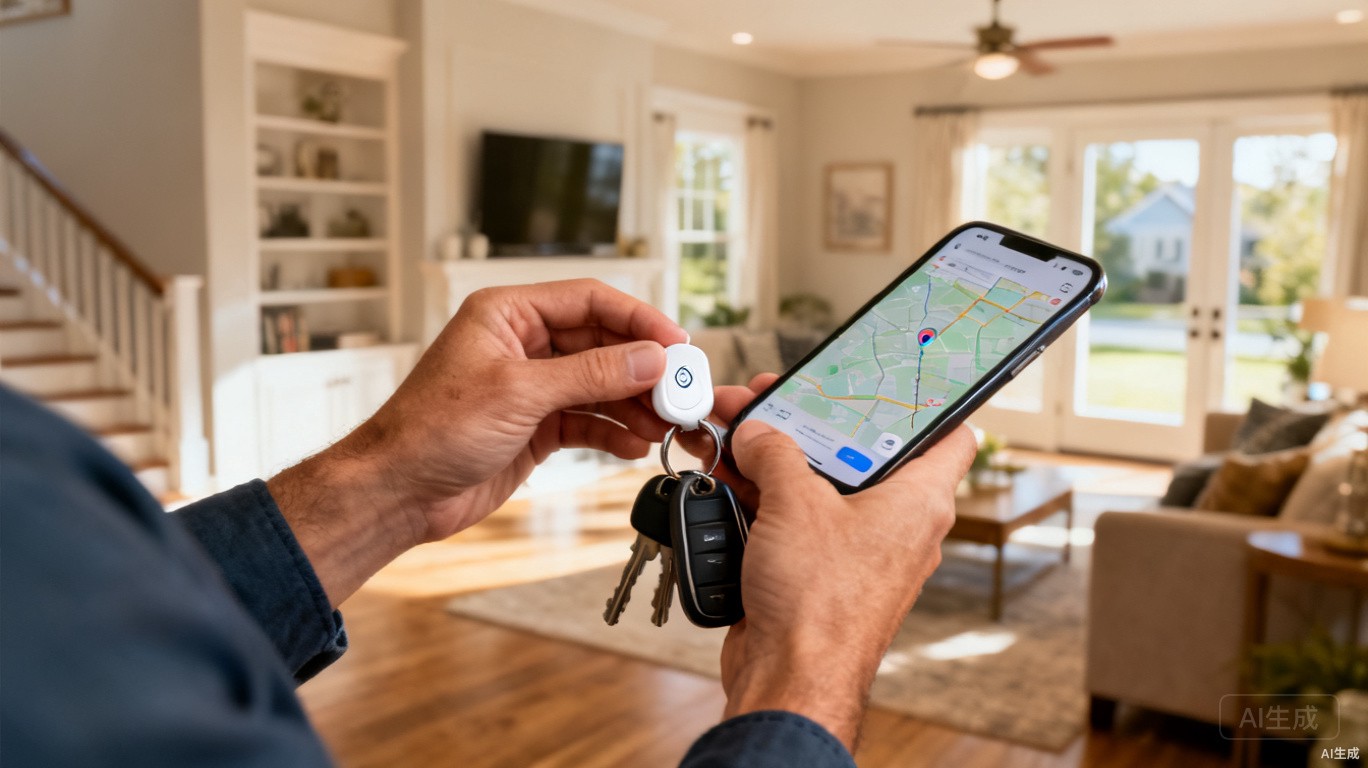 Meruti Bluetooth Tracker in use